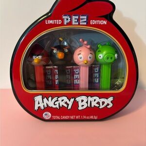 Angry Birds Limited Edition PEZ Dispenser Set - Red, Black, Pink, Green